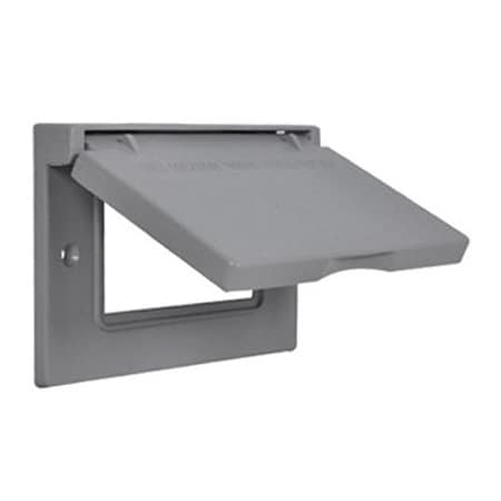 Hubbell ME GRY Horiz Flip Cover 1C-GH